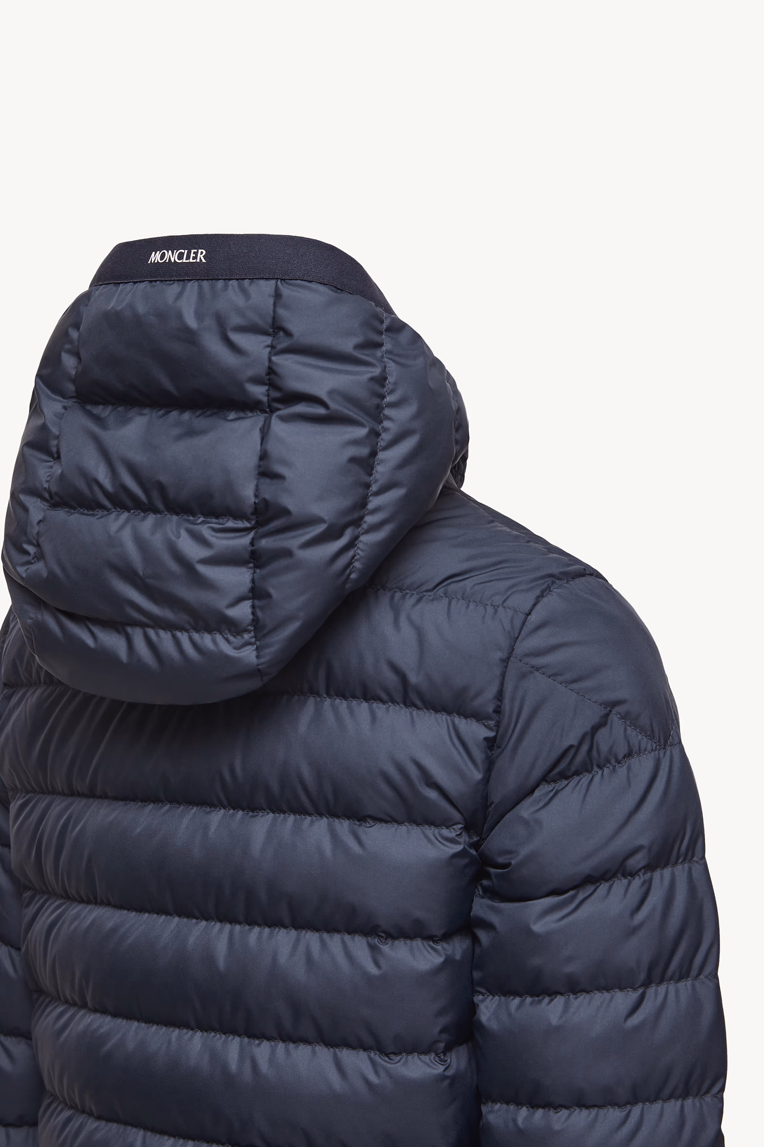 Galion Hooded Down Jacket Boy Dark Blue Moncler 4